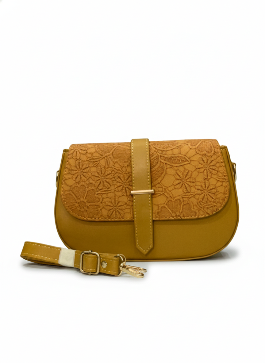 Elegant Lace Accent Crossbody